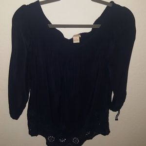 Lucky brand off shoulder flowy top